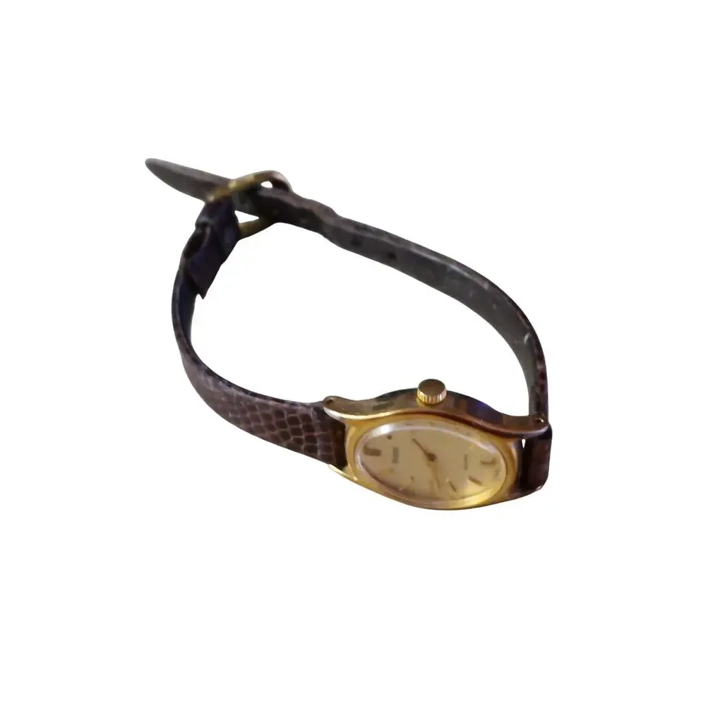 Women's Pulsar Quartz Watch, Gold-Tone Elegance with New Battery Installed Ready